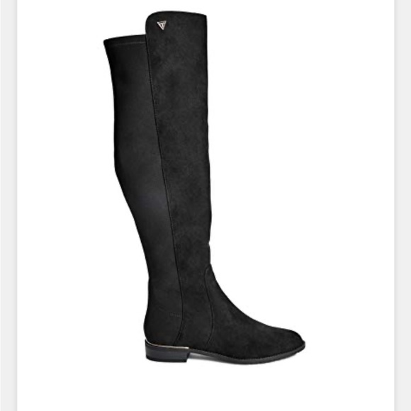 GUESS FACTORY Factory Shire Over-The-Knee Suede Boots - Picture 6 of 6